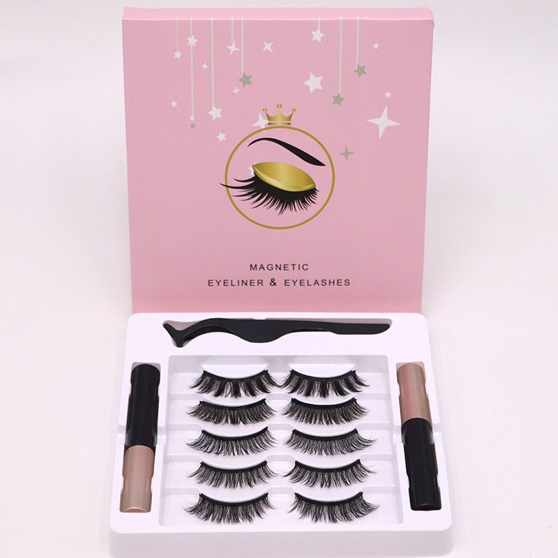 QELVENA™ Magnetic Eyelashes & Eyeliner Set – Waterproof Reusable False Lashes