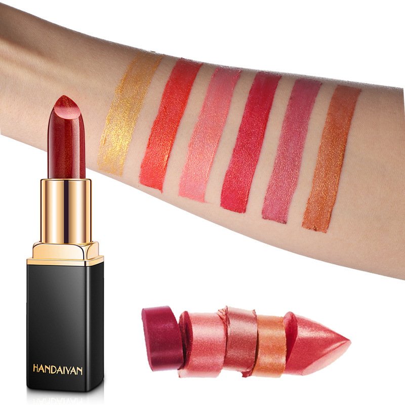 QELVENA Shiny Metallic Lipstick